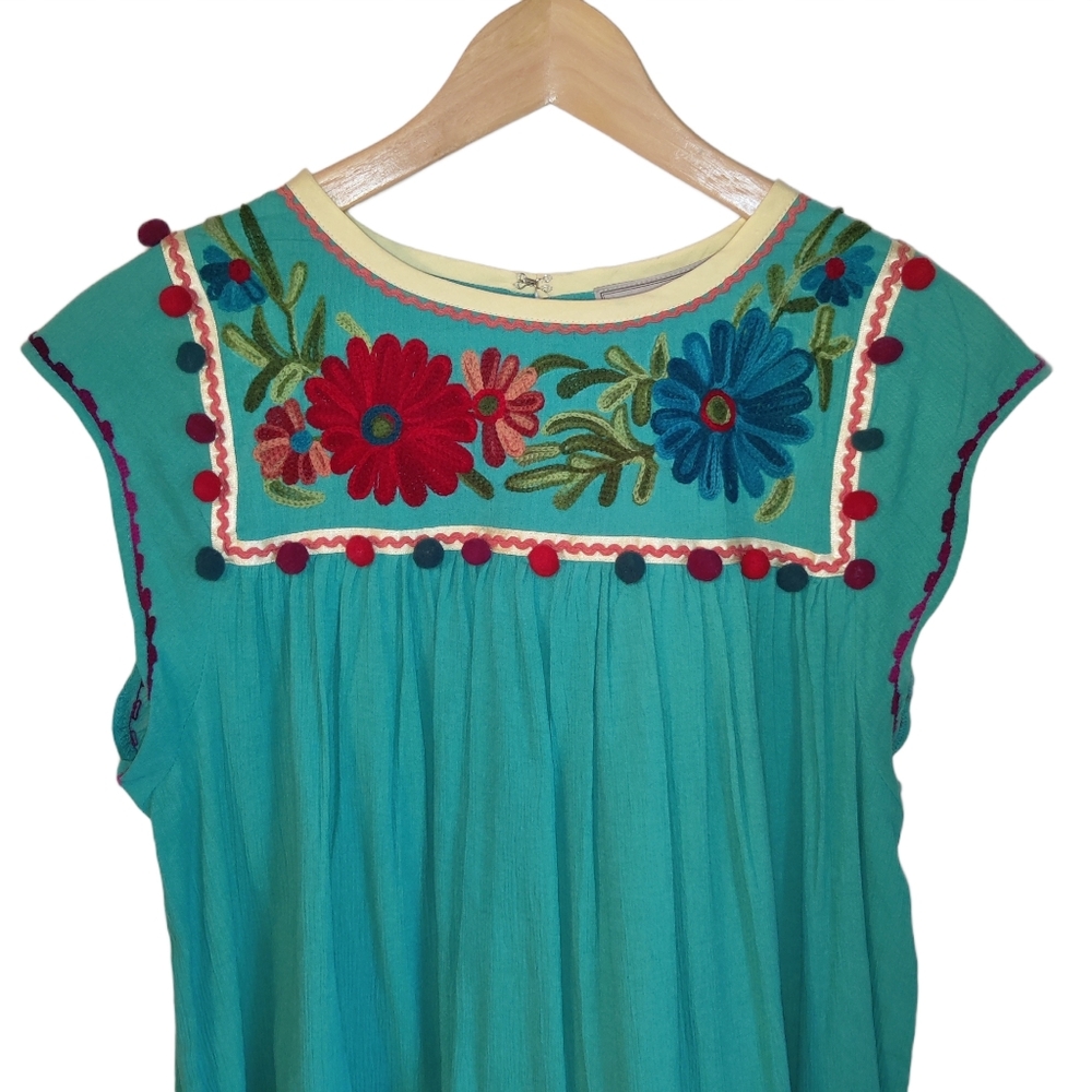 NWT Double D Ranch Embroidered Floral Western Top - Picture 3 of 16